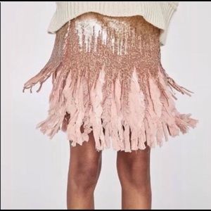 Zara sequin skirt